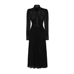 Dolce & Gabbana Chiffon calf-length shirt dress with satin details