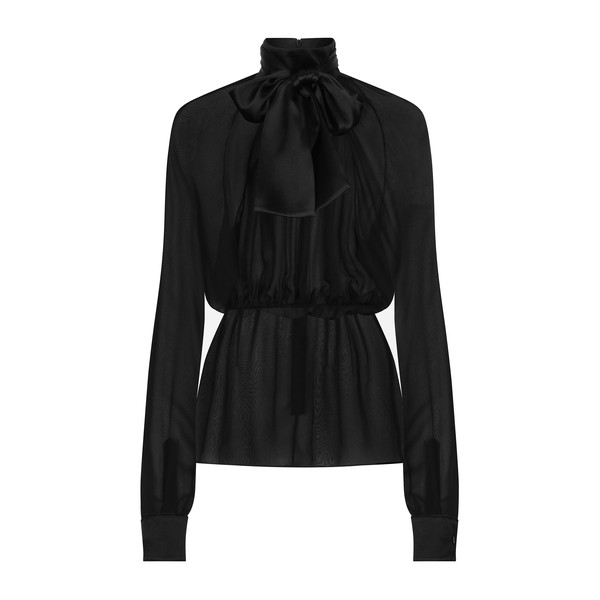 Dolce & Gabbana Chiffon pussy-bow blouse