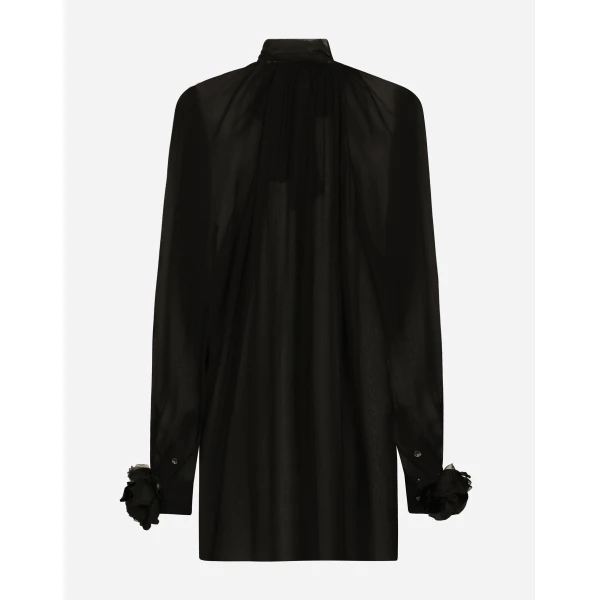 Dolce & Gabbana Chiffon pussy-bow shirt, view 2