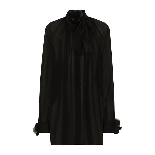 Dolce & Gabbana Chiffon pussy-bow shirt