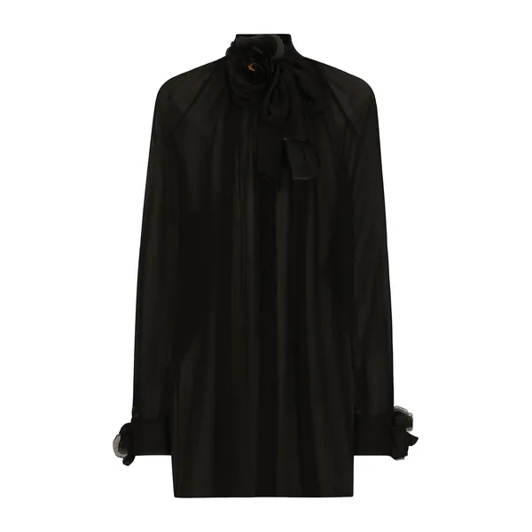Dolce & Gabbana Chiffon pussy-bow shirt