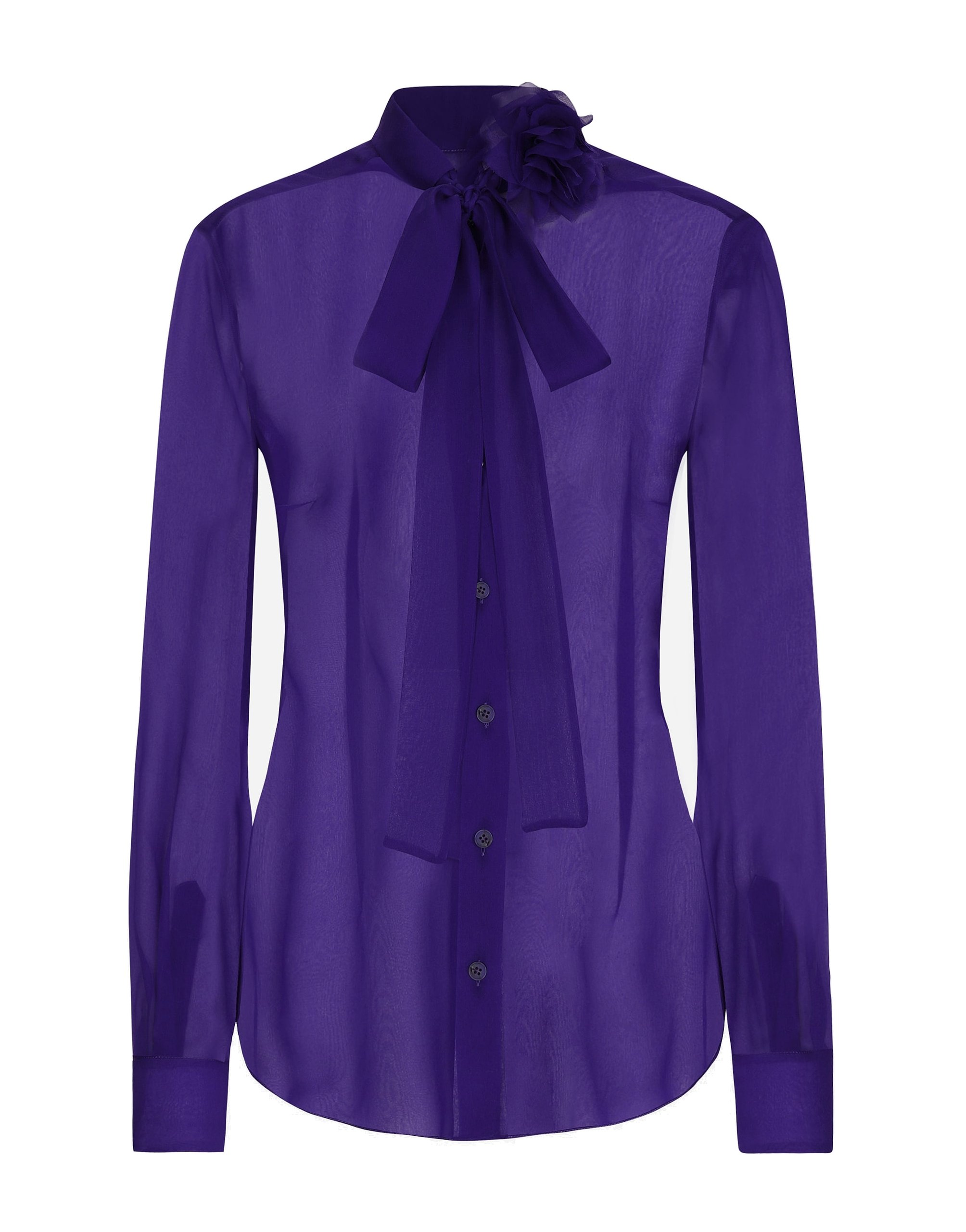 Dolce & Gabbana Chiffon shirt with flower detail