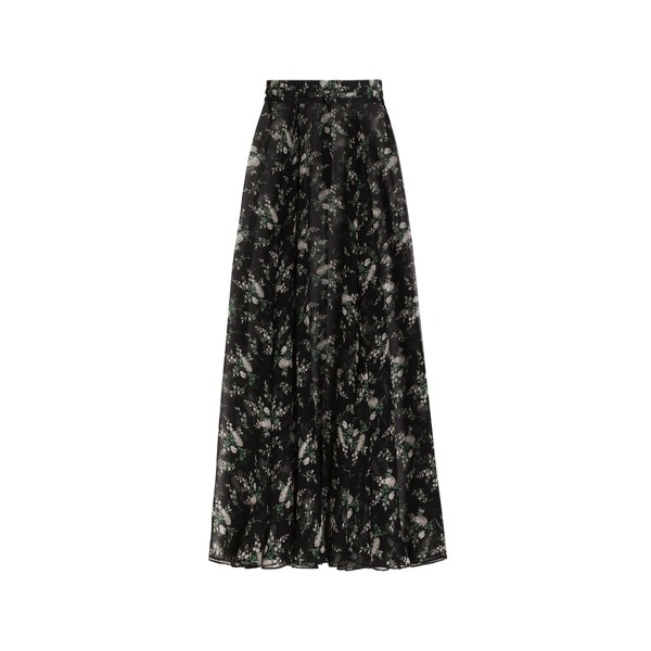 Dolce & Gabbana Chiffon skirt with rose and small flower print