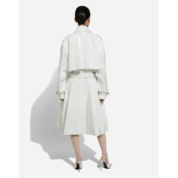 Dolce & Gabbana Coated cotton trench coat, view 4
