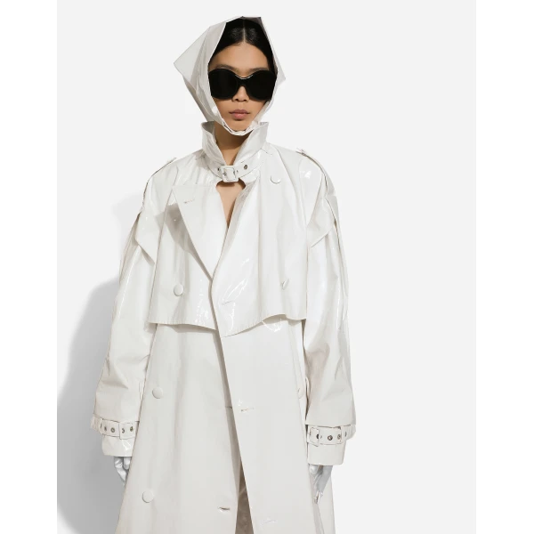 Dolce & Gabbana Coated cotton trench coat, view 6