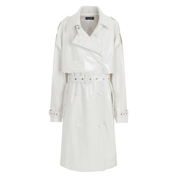 Dolce & Gabbana Coated cotton trench coat