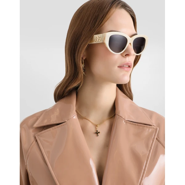 Dolce & Gabbana Coated faux leather trench coat, view 4