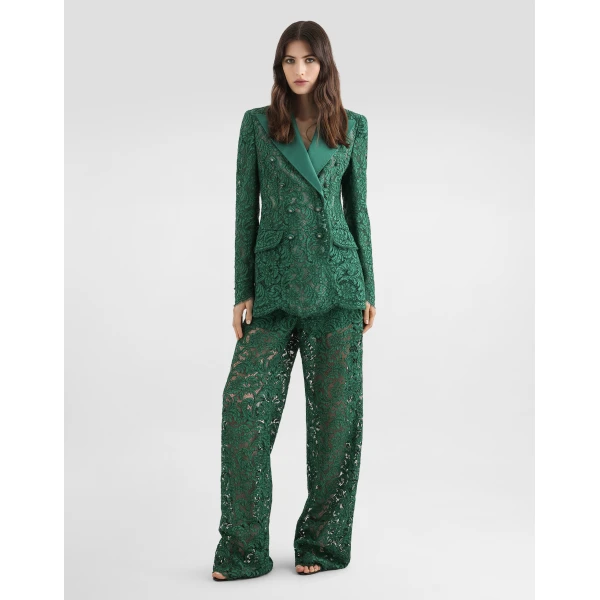 Dolce & Gabbana Cordonetto lace trousers, view 2