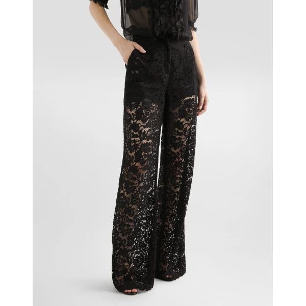 Dolce & Gabbana Cordonetto lace trousers, view 4