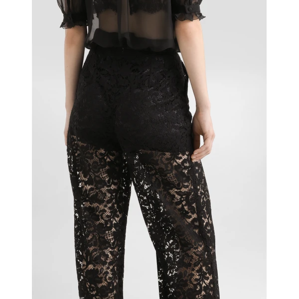 Dolce & Gabbana Cordonetto lace trousers, view 5