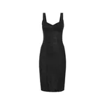Dolce & Gabbana Corset-style midi dress in powernet and lace