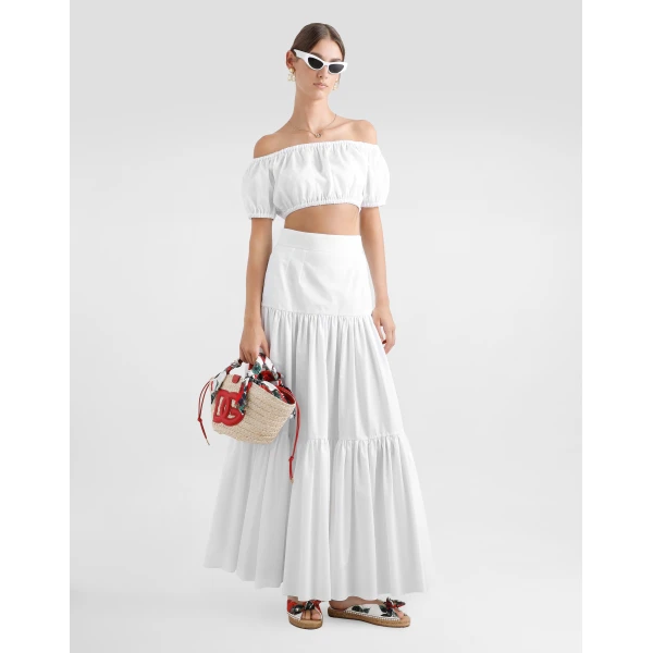 Dolce & Gabbana Cotton Bardot-neck top, view 2
