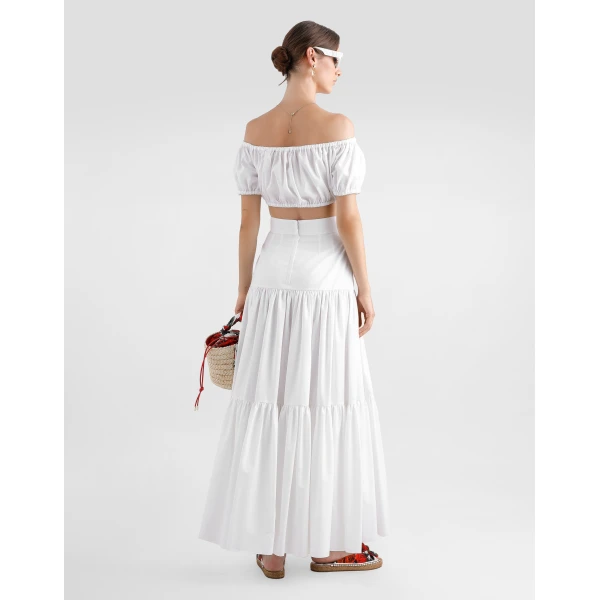 Dolce & Gabbana Cotton Bardot-neck top, view 3