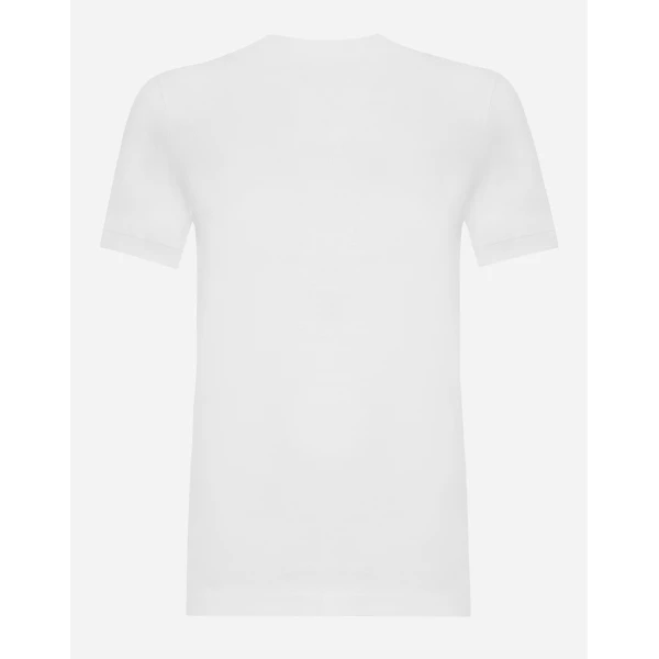 Dolce & Gabbana Cotton T-shirt with Crystal DG logo Top, view 2