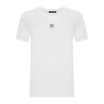 Dolce & Gabbana Cotton T-shirt with Crystal DG logo Top