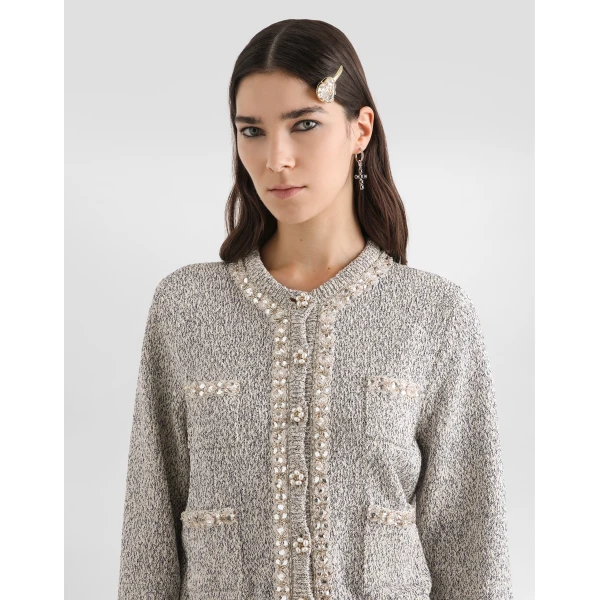 Dolce & Gabbana Cotton and silk cardigan, view 4