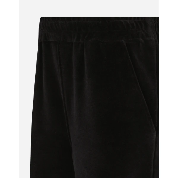 Dolce & Gabbana Cotton chenille jogging pants with DG logo, view 5