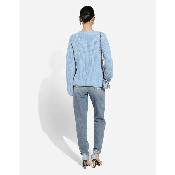 Dolce & Gabbana Cotton denim Amber jeans, view 3