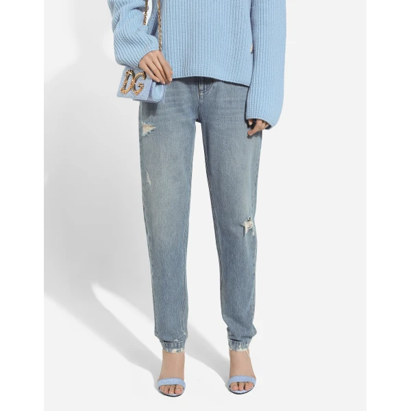Dolce & Gabbana Cotton denim Amber jeans, view 4