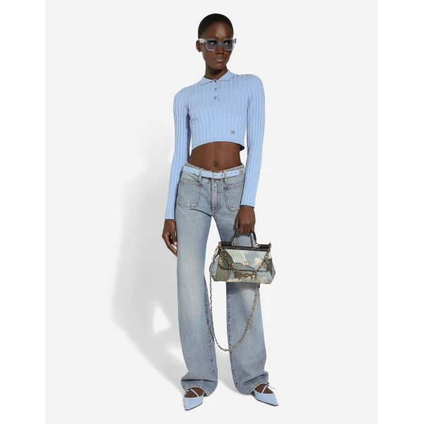 Dolce & Gabbana Cotton denim work jeans, view 2
