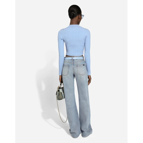 Dolce & Gabbana Cotton denim work jeans, view 3