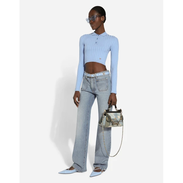 Dolce & Gabbana Cotton denim work jeans, view 5