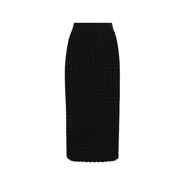 Dolce & Gabbana Cotton jacquard palazzo pants with floral print