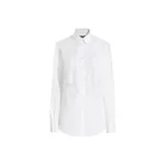Dolce & Gabbana Cotton poplin shirt with lace inlay