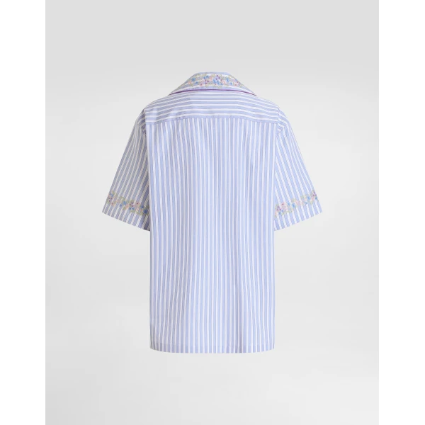 Dolce & Gabbana Cotton shirt with flower embroidery, view 2