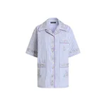 Dolce & Gabbana Cotton shirt with flower embroidery