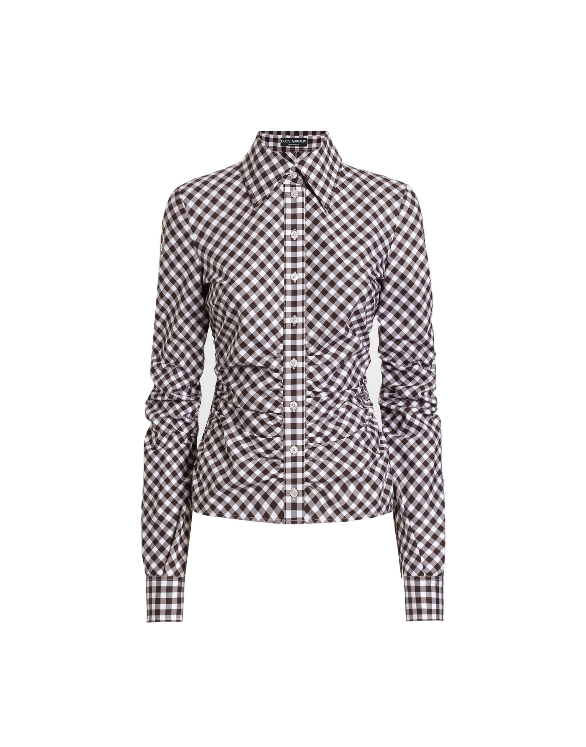 Dolce & Gabbana Cotton twill check shirt