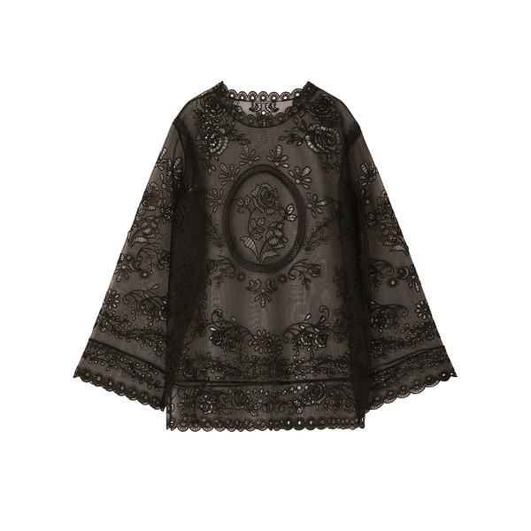 Dolce & Gabbana Crinoline A-line dress with inlay embellishment