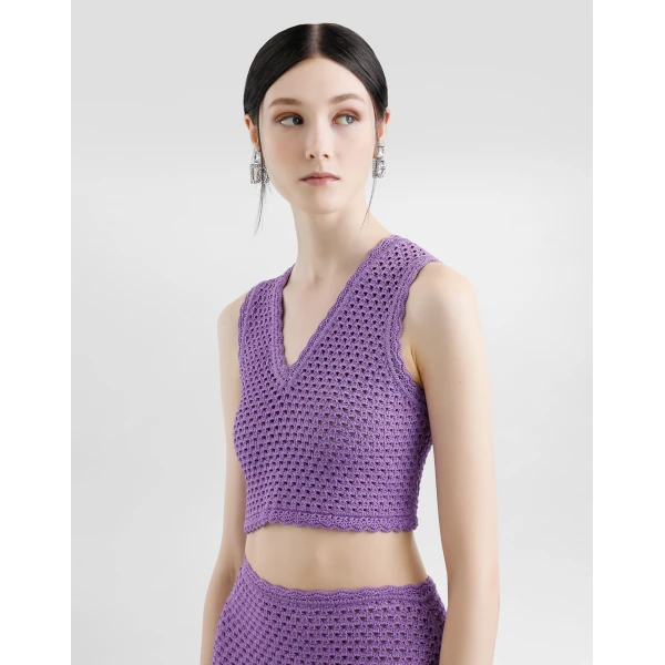 Dolce & Gabbana Crochet crop top, view 5