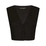 Dolce & Gabbana Cropped cady waistcoat with corset details