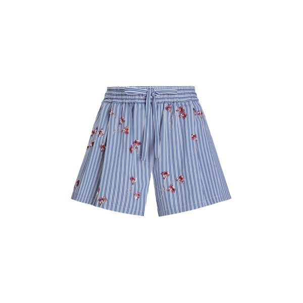 Dolce & Gabbana Crystal flower-print cotton shorts