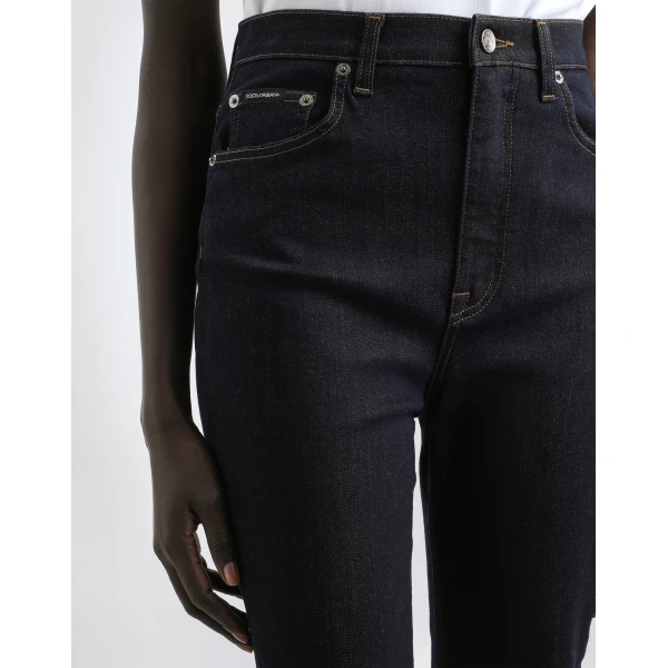 Dolce & Gabbana Deep blue stretch denim Grace jeans, view 3
