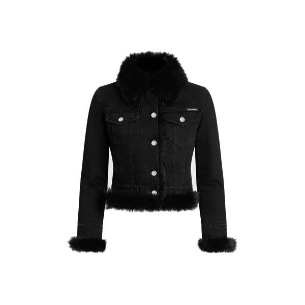 Dolce & Gabbana Denim jacket lined with fur