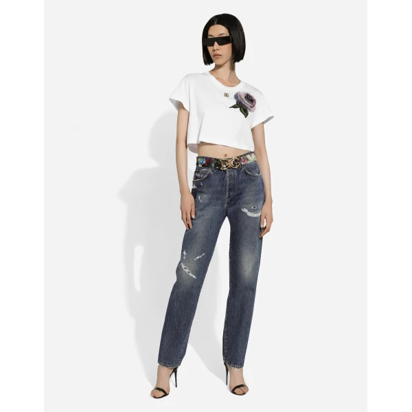 Dolce & Gabbana Denim jeans with rips, view 2