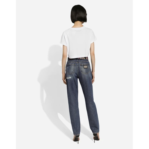 Dolce & Gabbana Denim jeans with rips, view 3
