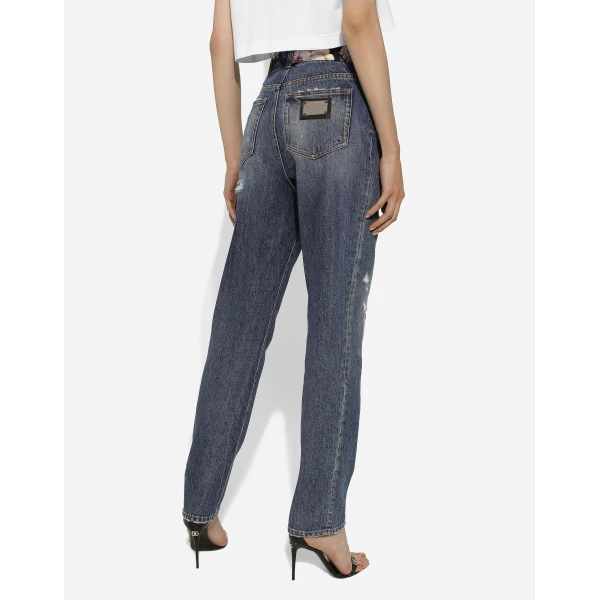 Dolce & Gabbana Denim jeans with rips, view 4