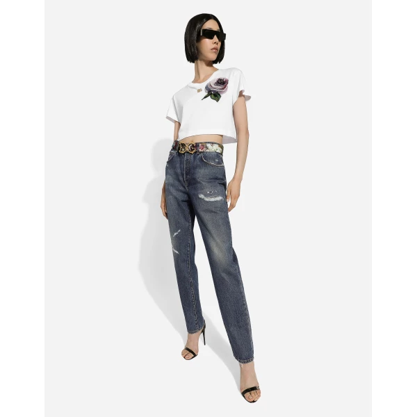 Dolce & Gabbana Denim jeans with rips, view 5