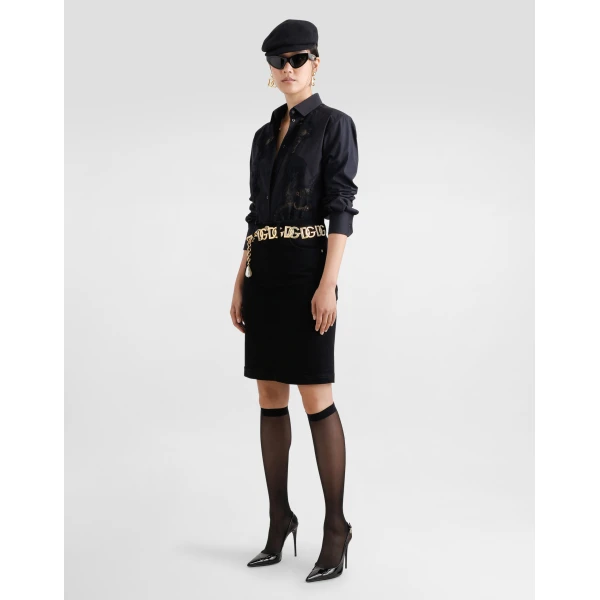 Dolce & Gabbana Denim midi skirt, view 2