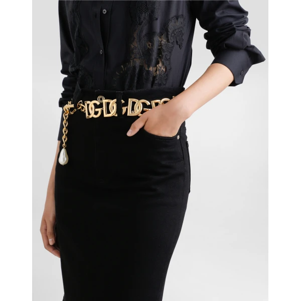 Dolce & Gabbana Denim midi skirt, view 5