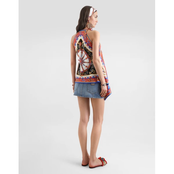Dolce & Gabbana Denim miniskirt Skirt, view 3
