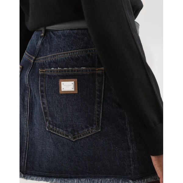 Dolce & Gabbana Denim miniskirt Skirt, view 5