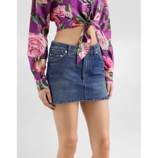 Dolce & Gabbana Denim miniskirt Skirt, view 5