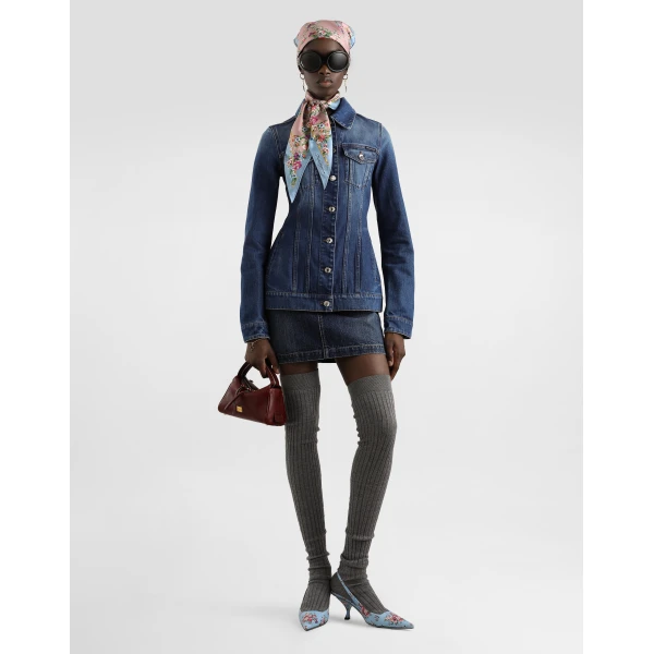 Dolce & Gabbana Denim single-breasted jacket, view 2