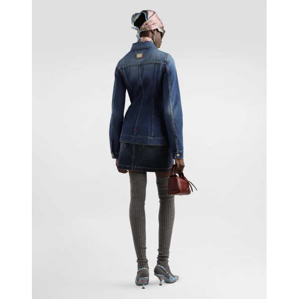 Dolce & Gabbana Denim single-breasted jacket, view 3