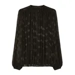 Dolce & Gabbana Devoré satin blouse with all-over DG logo