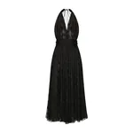 Dolce & Gabbana Dévoré satin calf-length dress with all-over DG logo